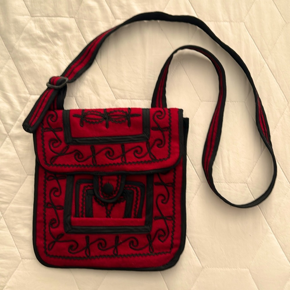 Wool Crossbody Bag